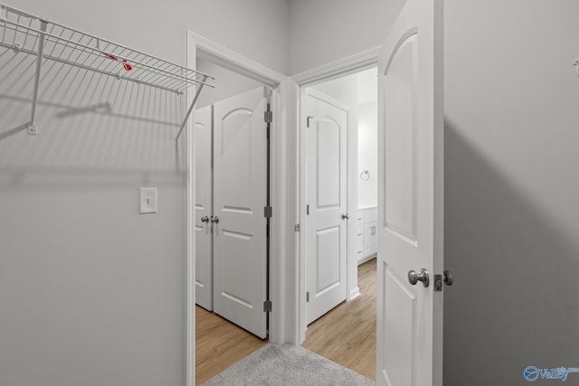 interior space with light wood-style floors
