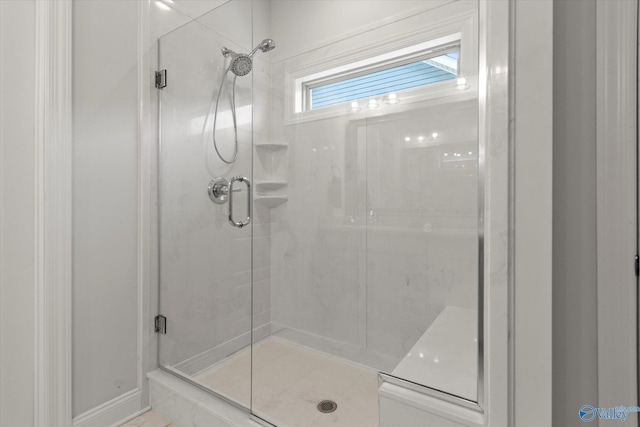 bathroom with walk in shower