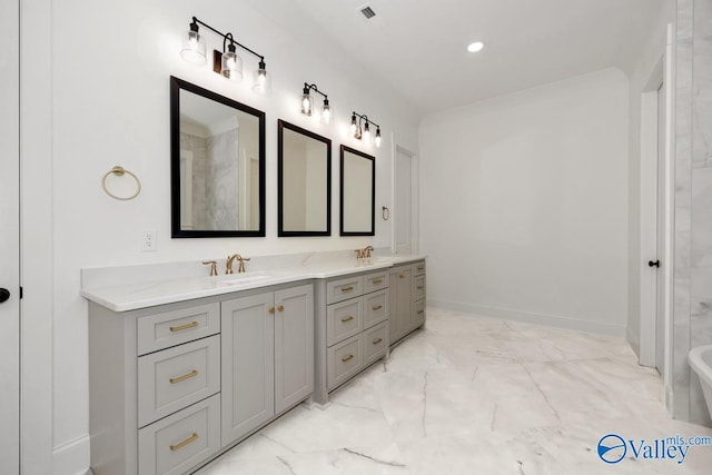 bathroom with vanity