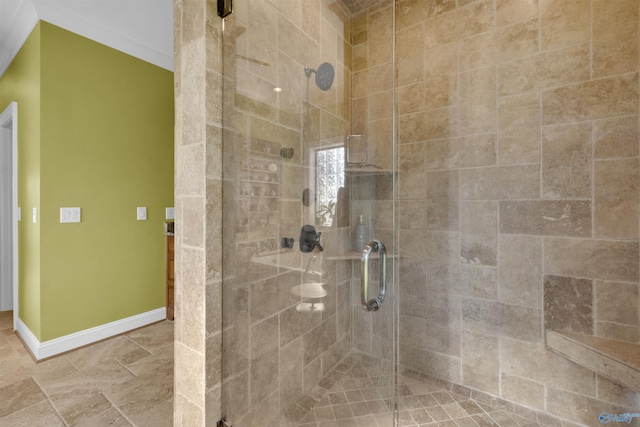 900 Menominee Rd, Langston, AL 35755 - full bathroom featuring a stall shower and baseboards