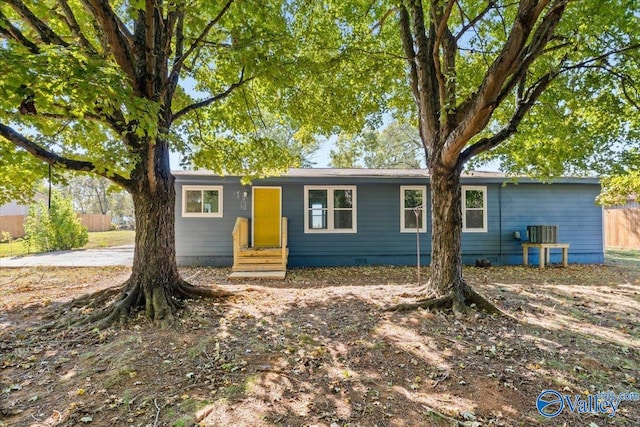 view of ranch-style home