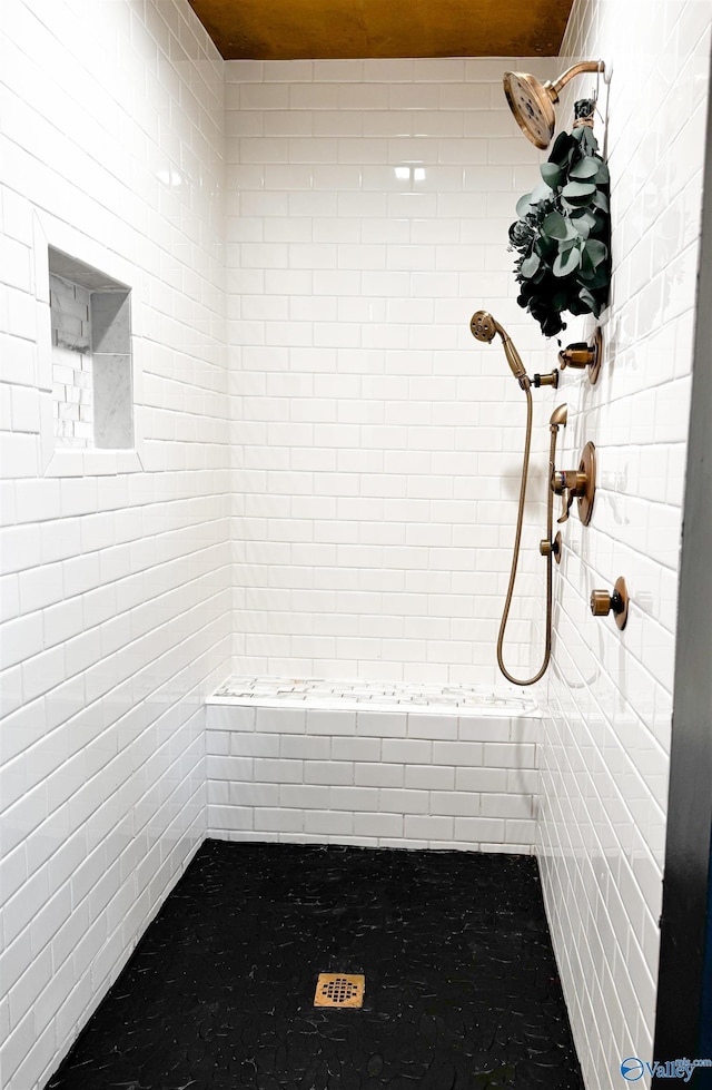 659 Vaughn Bridge Rd NW, Hartselle, AL 35640 - full bath with tiled shower and tile walls