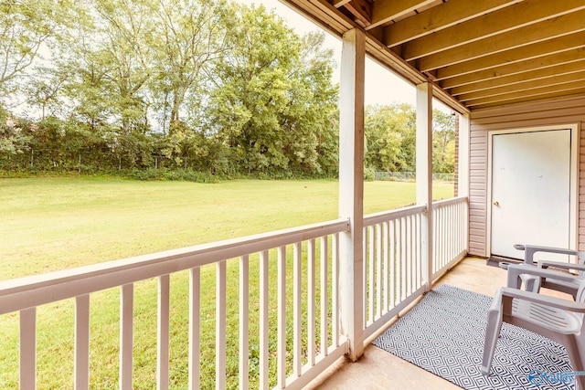 view of balcony