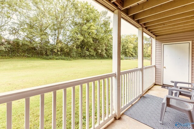 view of balcony