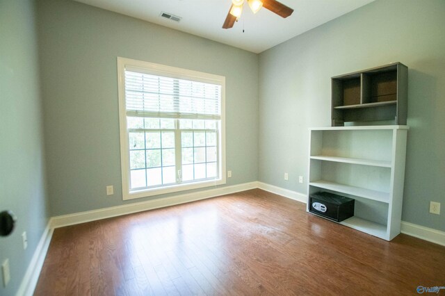 29960 Copper Run Dr, Harvest, AL 35749 - spare room featuring dark wood-type flooring and ceiling fan