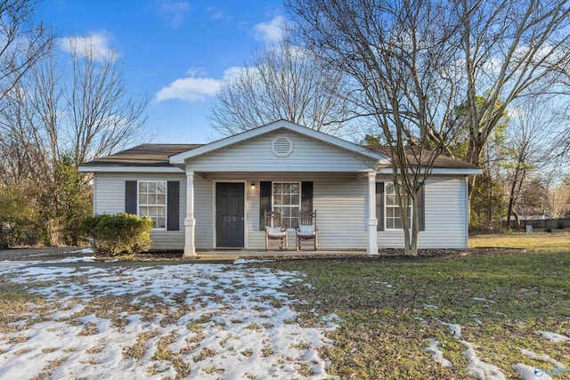 view of front of house with a porch