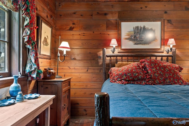 LOT1 Moon Lake Rd, Mentone, AL 35984 - bedroom featuring wood walls