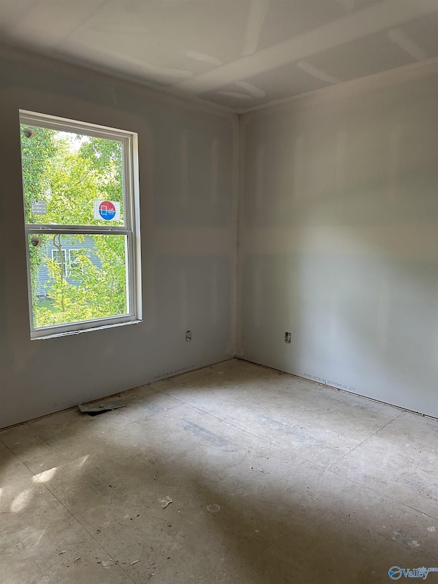 view of empty room