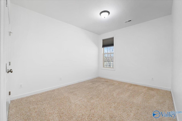 view of carpeted empty room