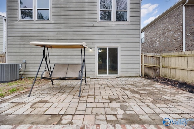 view of patio / terrace featuring cooling unit