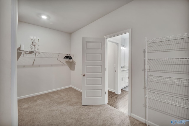 283 Shubert Dr, Hazel Green, AL 35750 - spacious closet featuring lofted ceiling and carpet