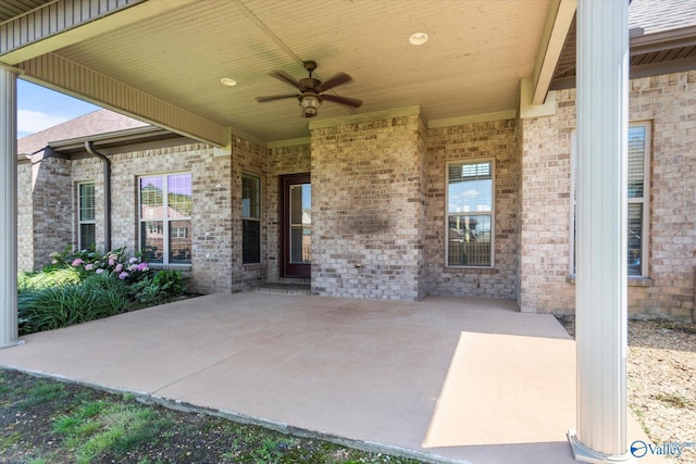 17259 Obsidian Cir, Athens, AL 35613 - view of patio with ceiling fan