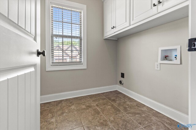 17259 Obsidian Cir, Athens, AL 35613 - washroom with cabinet space, baseboards, hookup for a washing machine, and hookup for an electric dryer