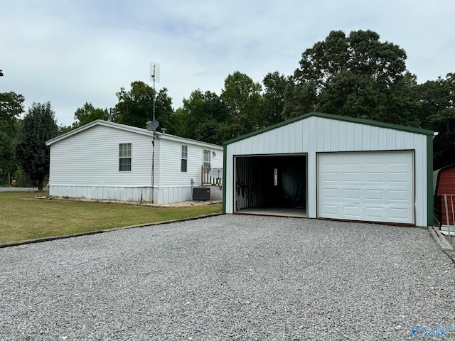 exterior space featuring a lawn and cooling unit