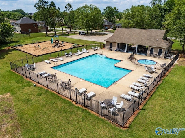 community pool featuring a patio
