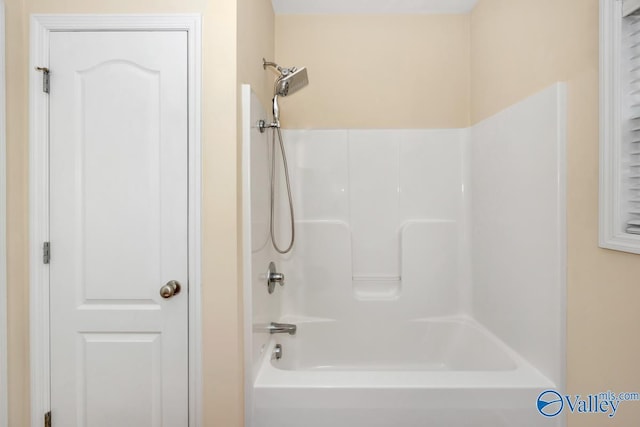 bathroom featuring tub / shower combination