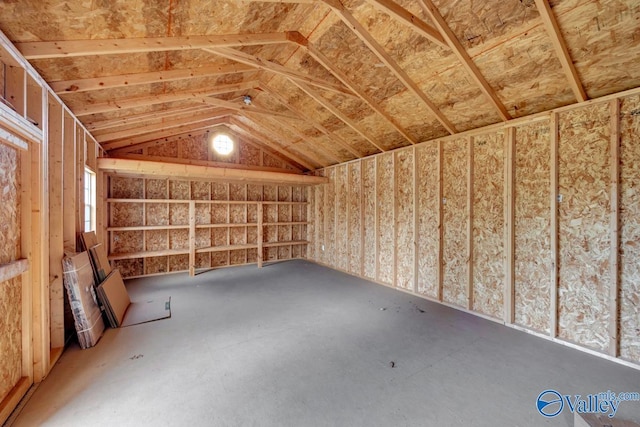 view of storage room