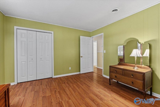 19660 Cox Rd, Athens, AL 35611 - bedroom with visible vents, ornamental molding, and wood finished floors
