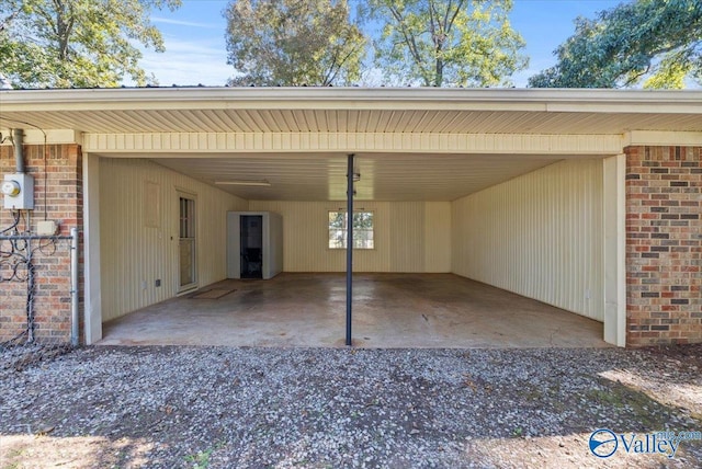 19660 Cox Rd, Athens, AL 35611 - view of car parking with a carport and gravel driveway