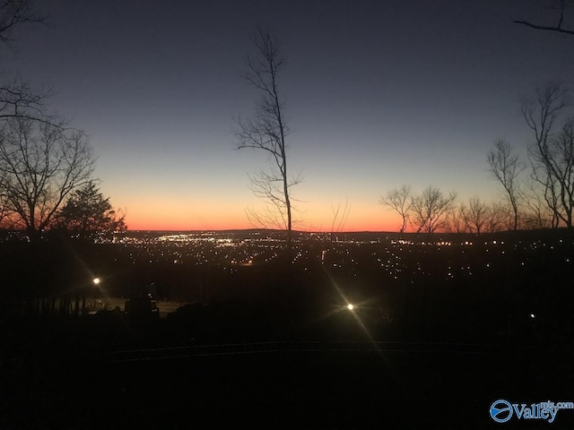 view of nature at dusk