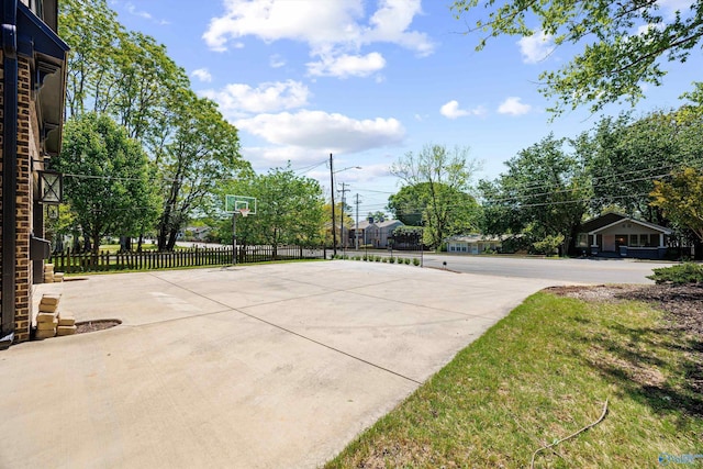 2603 Whitesburg Dr, Huntsville, AL 35801 - view of patio / terrace featuring fence and community basketball court