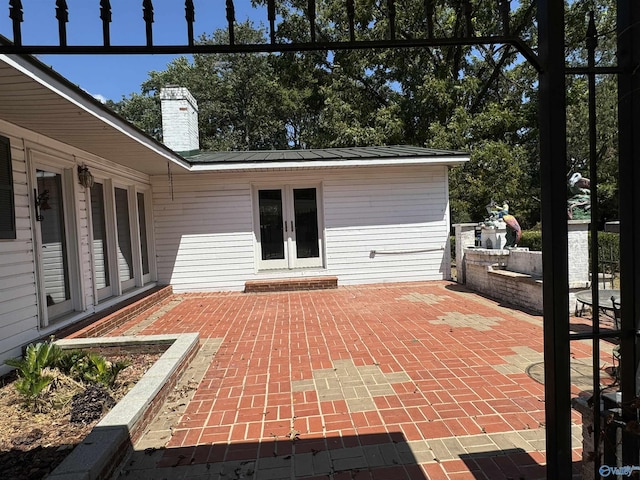 view of patio / terrace with french doors