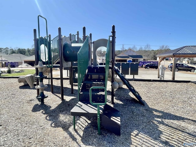 view of community jungle gym