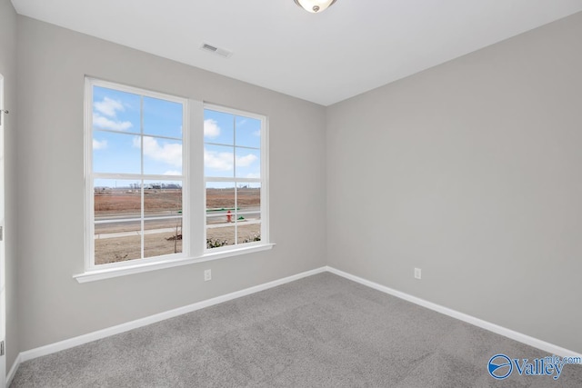 view of carpeted empty room