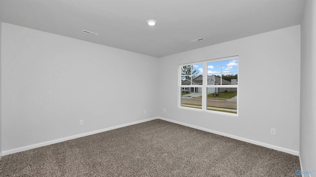 view of carpeted empty room