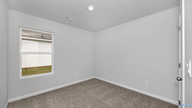 view of carpeted empty room