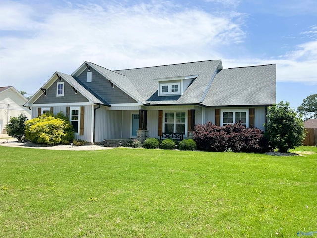 1575 Cottage Ln, Southside, AL 35907 - craftsman-style house featuring a shingled roof, a front yard, and a porch