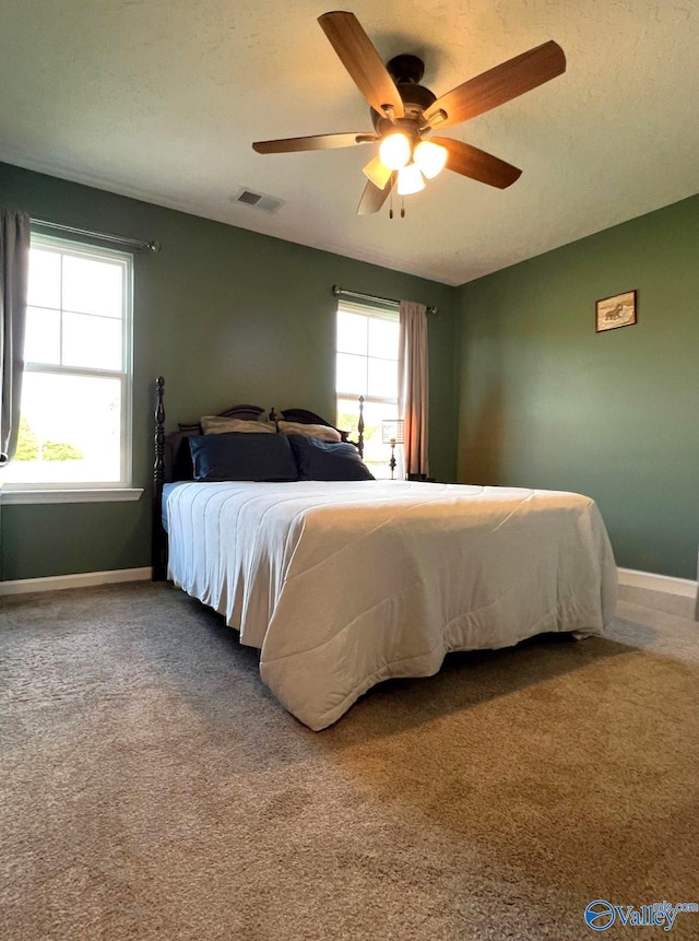 1575 Cottage Ln, Southside, AL 35907 - bedroom with baseboards, carpet, and ceiling fan