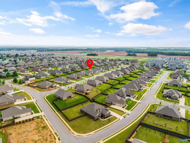 drone / aerial view featuring a residential view