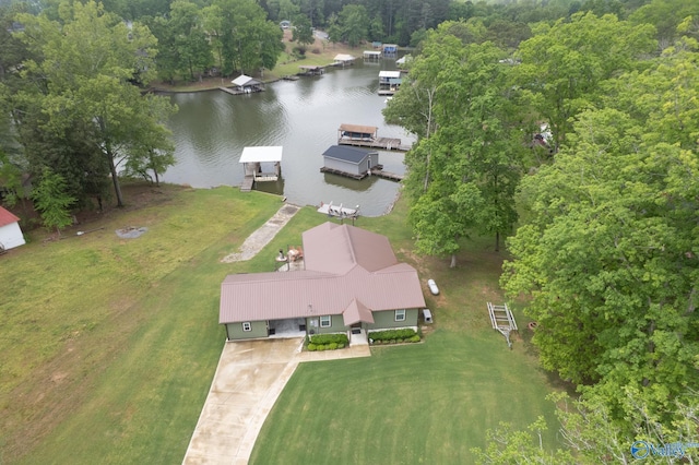 915 County Road 349, Leesburg, AL 35983 - drone / aerial view featuring a water view