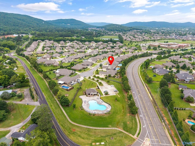 7417 Nature Walk Way SE, Owens Cross Roads, AL 35763 - aerial view of property's location featuring mountains and nearby suburban area