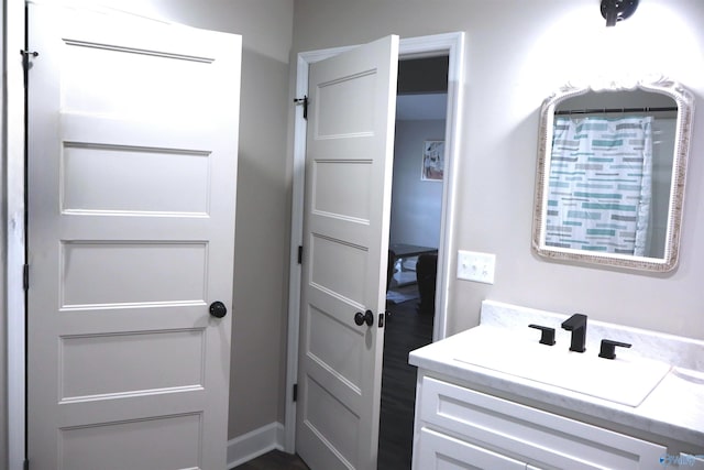 bathroom featuring vanity