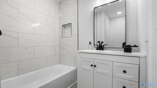 2055 Big Nose Dr, Centre, AL 35960 - bathroom featuring vanity and shower / washtub combination