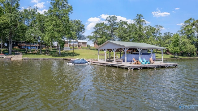 2055 Big Nose Dr, Centre, AL 35960 - dock with a water view and boat lift