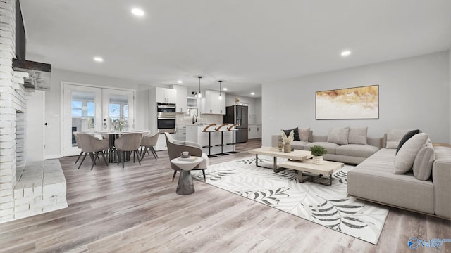 2055 Big Nose Dr, Centre, AL 35960 - living area with recessed lighting and light wood-type flooring