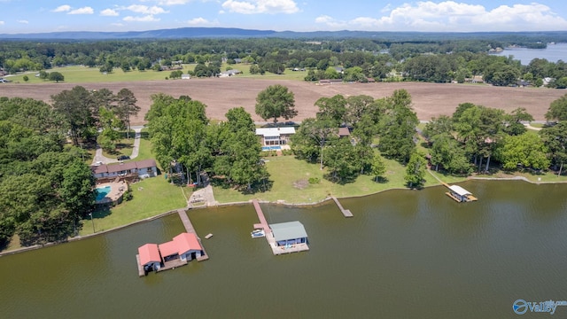 2055 Big Nose Dr, Centre, AL 35960 - aerial overview of property's location with a large body of water and a tree filled landscape