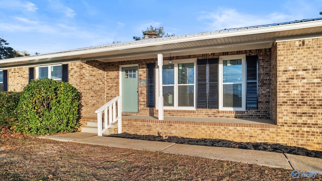 2055 Big Nose Dr, Centre, AL 35960 - doorway to property with brick siding