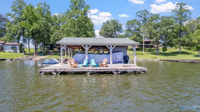 2055 Big Nose Dr, Centre, AL 35960 - dock area featuring a water view