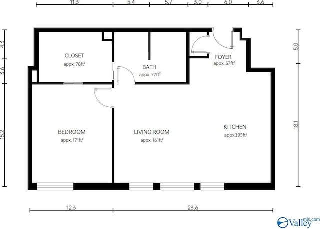 6103C Randolph Ave Unit 3C, Huntsville, AL 35801 - property floor plan