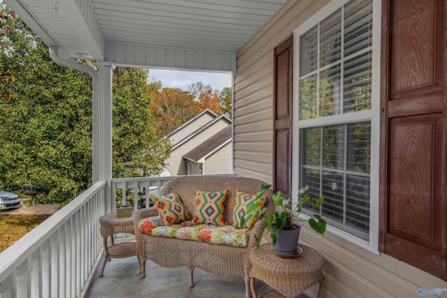 balcony with a porch