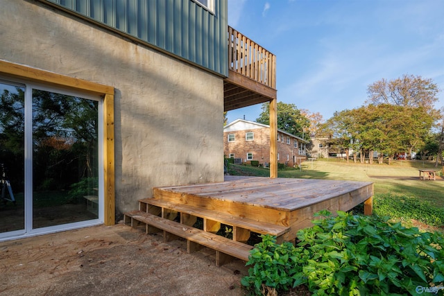 1002 Woodbine Rd, Madison, AL 35758 - deck with a lawn
