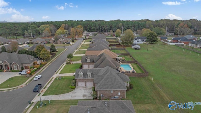 birds eye view of property