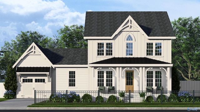 152 Knockash Hl, Madison, AL 35756 - view of front of home featuring board and batten siding, driveway, and an attached garage