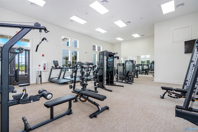 152 Knockash Hl, Madison, AL 35756 - gym with carpet floors and baseboards