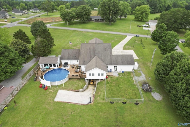 855 Haynes Rd NE, Arab, AL 35016 - aerial view of property and surrounding area with a pool