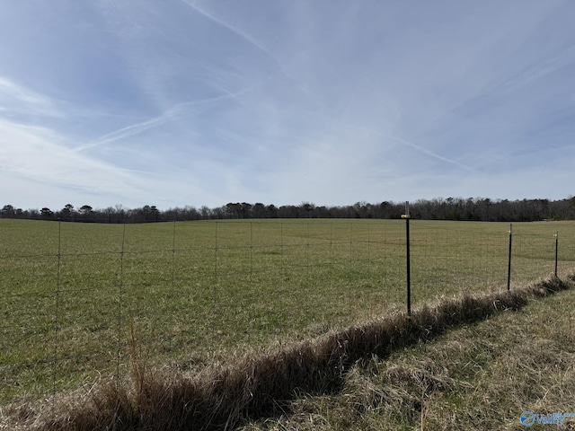 view of yard featuring a rural view